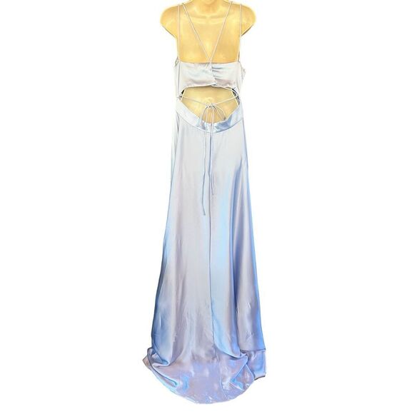 Mac Duggal Light Blue Prom Dress - Picture 4 of 6